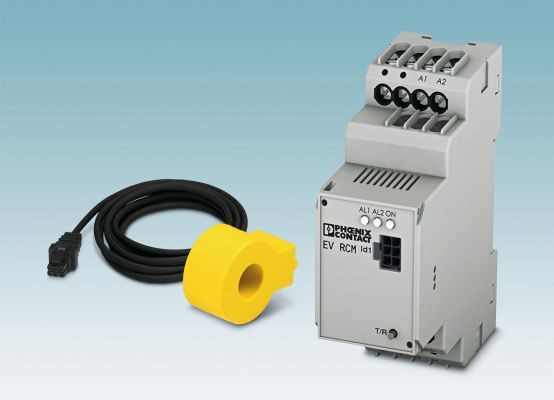 Bild 3: Differenz-Fehlerstrommodul – mit dem Modul „EV RCM“ von Phoenix Contact wird die normative Schutzanforderung an 6 mA DC-Fehlerstrom erfüllt.  (Bild: Phoenix Contact)