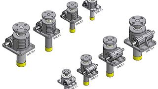 Das Gehäusematerial der Spindelhubelemente ist bis zu 20% leichter als bei den Vorgängermodellen. Bild: Pfaff-Silberblau (Archiv: Vogel Business Media)
