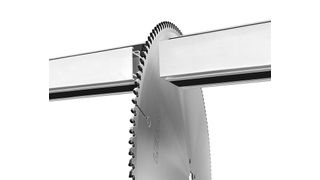 Leuco Ledermann bringt mit dem Sägeblatt HW-TR-F-K ein langlebiges Werkzeug auf den Markt, dass das Sägen von Leichtmetallprofilen übernehmen kann. Der Hersteller verweist dabei auf die gute Kantenqualität, die sich ergibt. (Leuco)
