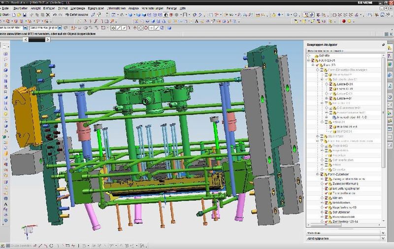 Unter Verwendung der Teiledaten erfolgt anschließend ebenfalls in NX die Konstruktion der Werkzeuge. (Bild: xxx)