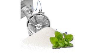 Statt der bisherigen Doppelmühlen MG (Bild) vermahlt jetzt eine Coni Witt-250 Zucker für Bonbonproduktion. (Bild: Frewitt)