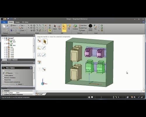 Designspark Mechanical Version 2.0: Die kostenfreie 3D-Modellierungs-Software in Aktion (Bild: RS Components)