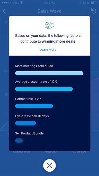 Einstein ermöglicht die Automatisierung von Analytik und Darstellung durch Storytelling. (© Salesforce)