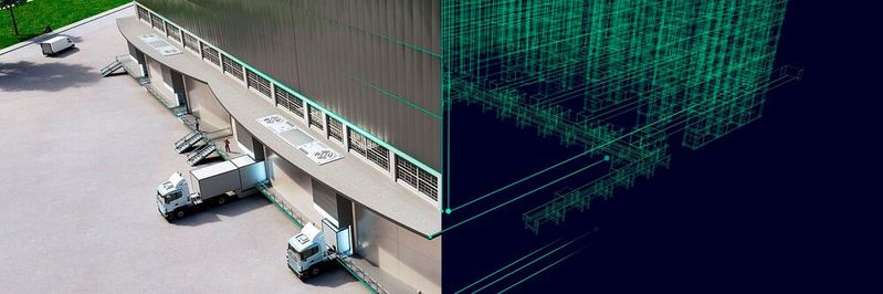 Unter dem Motto „Intelligent intralogistics – experience the flow“ präsentiert Siemens auf der diesjährigen Logimat den ganzheitlichen digitalen Zwilling eines realen Logistikzentrums.(Bild:  Siemens AG)