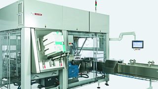 Der Kliklok Integrated Topload Cartoner (ITC) integriert drei Funktionen: Kartonbildung, Beladung und Verpackung. (Hepco Motion)