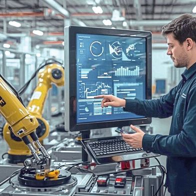 Künstliche Intelligenz in der Produktion: Praktische Anwendungsfälle zeigen, wie Machine Learning und generative Modelle in der industriellen Praxis reale Mehrwerte schaffen. (Bild: Lucid Origin / KI-generiert)