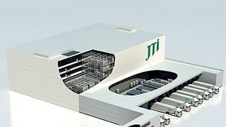 Wahlweise Euro- oder Industriepaletten werden in mehr als 1400 verschiedenen Kanälen sortenrein gelagert. Bild: BT-Anlagenbau (Archiv: Vogel Business Media)