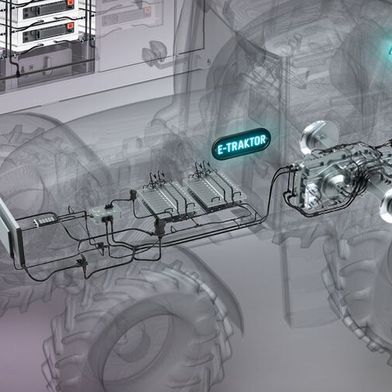 In elektrifizierten Landmaschinen ist Kühlung essenziell: Voss agiert als Partner, wenn es um Kühlstrategien und Thermomanagement geht  (Bild: Voss)