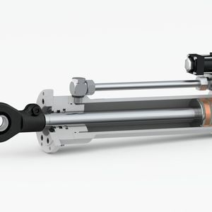 Schnitt durch einen präzise gefertigten Hydraulikzylinder von Herbert Hänchen.(Bild:  Herbert Hänchen)