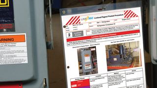 Die maschinenspezifischen Prozeduren, die zum vollständigen Abschalten der Energiezufuhr erstellt wurden, müssen häufig von unternehmensinternen Entscheidungsträgern genehmigt werden. Zu diesem Zweck bietet Brady die Link360 Software an. (Bild: Brady)