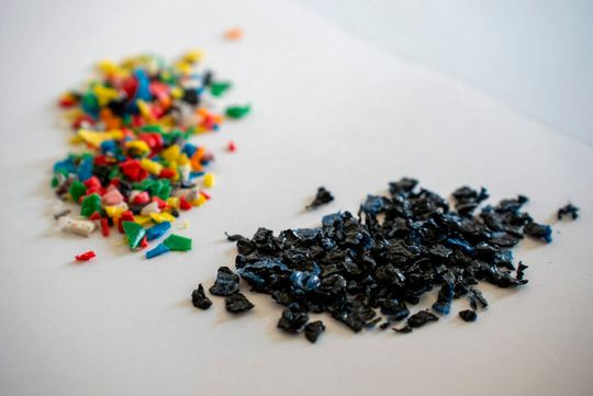 Recyclates recovered from used products(Source:  Hof University of Applied Sciences)