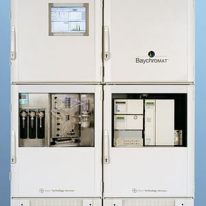 Abb.1: Durch die integrierte
automatisierte Probenvorbereitung
können mit dem Baychromat sämtliche Schritte für die Aufbereitung der
Prozessprobe online und in kurzer Zeit
durchgeführt werden.