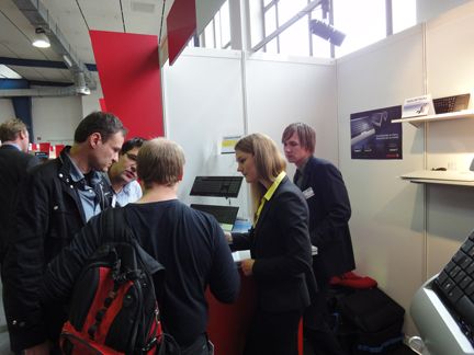 Das Cherry-Team hatte viele Fachhandelsbesucher. (Archiv: Vogel Business Media)