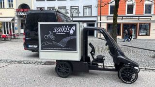 Das Autohaus Dämpfle verkauft schwere Lastenräder der Marke Citkar. (Bild: Autohaus Dämpfle)