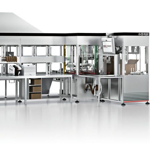 E-co Flex: This equipment simplifies e-fulfilment packaging by selecting the best-fit to size box for the products to be packed connecting to the customer's WMS system. E-co Flex: This equipment simplifies e-fulfilment packaging by selecting the best-fit to size box for the products to be packed connecting to the customer's WMS system.