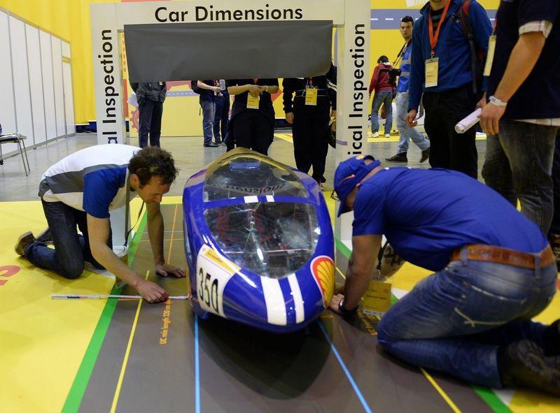 Ziel des Shell Eco-Marathons Europe ist es, ein Fahrzeug zu entwerfen, das eine festgelegte Distanz mit geringstem Kraftstoffverbauch zurücklegt. (Bild: Shell)