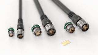 De g. à d.: Fischer MiniMax™ en taille 06 et 7 contacts, taille 10 et 12 contacts, taille 10 et 30 contacts. (Source : Fischer Connectors)