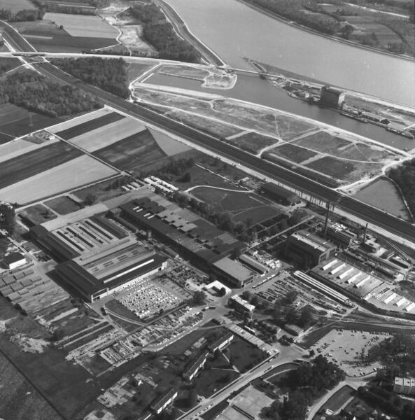 Luftbildaufnahme Voestalpine am Standort Krems im Jahr 1977. (Bild: Voestalpine)
