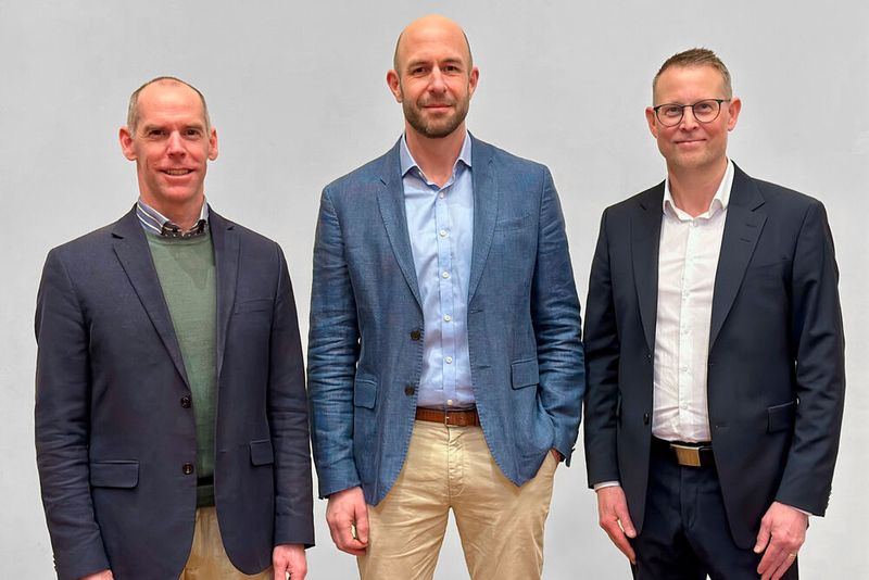 V.l.n.r.: Axel Barnekow Widmark (Chief Executive Officer), Carl Modigh, (Mitglied des Advisory Boards), Mattias Klockars (Vice President Research & Development)(Bild:  Habia)