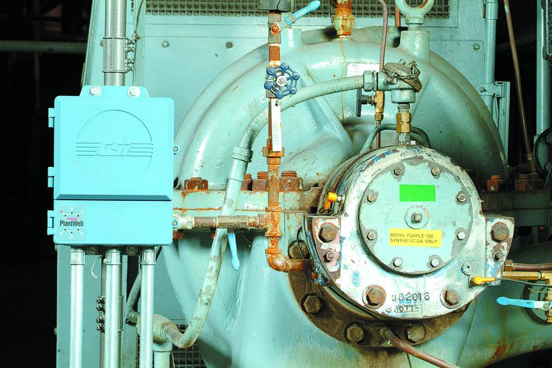 Die Installation des CSI 9210 in der Nähe der überwachten Maschine minimiert den Verkabelungsaufwand.       Bilder: Emerson Process Management (Archiv: Vogel Business Media)