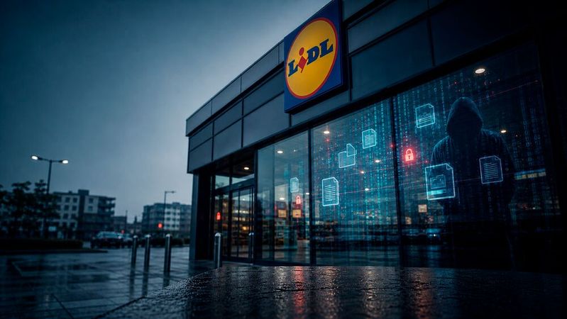 Lidl bestätigt eine Datenpanne bei einem externen Dienstleister. Kundendaten in Belgien, Deutschland und den Niederlanden wurden abgegriffen.(Bild:  KI-generiert)