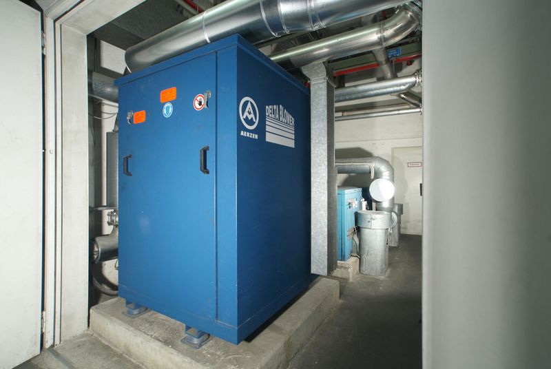 Gebläsestation mit Delta-Hybrid-Drehkolbengebläse. (Bild: Aerzener Maschinenfabrik)