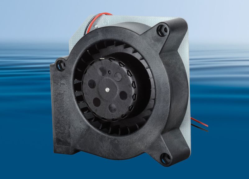 Radiallüfter von ebm Papst: Radiallüfter eignen sich besonders bei hohem Druck und geringem Volumenstrom (Bild: reichelt elektronik)