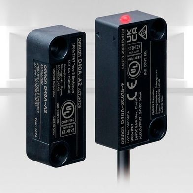 Der D40A-2 von Omron erfüllt höchste Sicherheitsstandards und unterstützt bis zu 30 Schalter in Reihenschaltung.  (Bild: Omron)