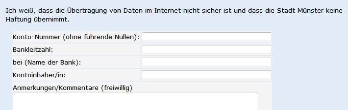 Bürgerservices in Münster: Kein Einsatz für den neuen Personalausweis, aber der Warnhinweis „Das Internet ist böse ...“ (Archiv: Vogel Business Media)