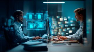 TransferNow bietet eine umfassende Infrastruktur für den Austausch umfangreicher Datenmengen im privaten und geschäftlichen Umfeld, umgesetzt als europäische Lösung mit global verteilter Cloud-Infrastruktur. (Bild: Midjourney / KI-generiert)