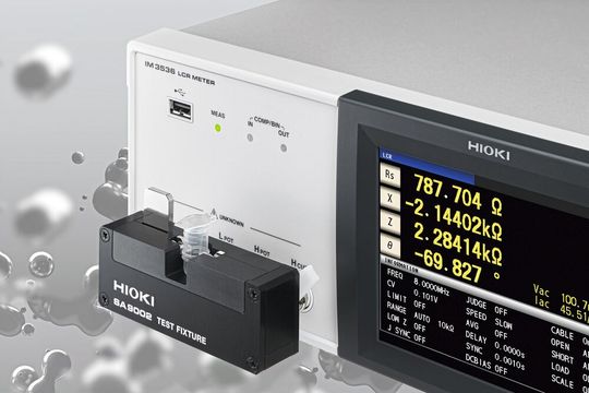 Image 3: The system consists of an LCR meter (IM3536), with which the software performs EIS measurements.(Image: Hioki)