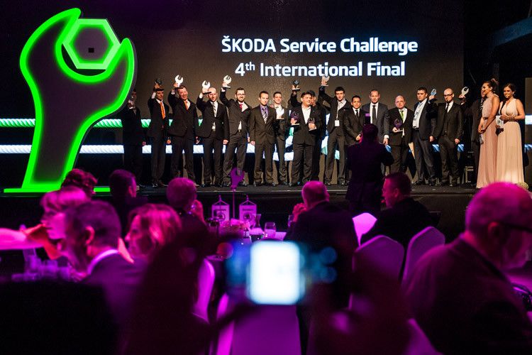 Die besten Skoda-Servicemitarbeiter der Welt trafen sich in Prag zur Weltmeisterschaft. (Foto: Skoda)