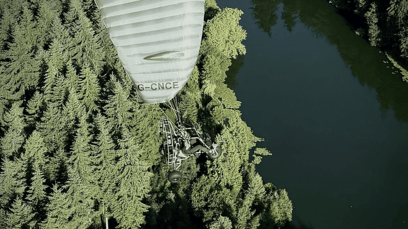 Blakcro T1 multi-role trike in flight.(Source:  GOV.UK)