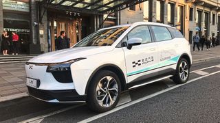 Die Modelle von Aiways (hier der U5) sieht man nur selten auf der Straße. (Bild: Aiways)