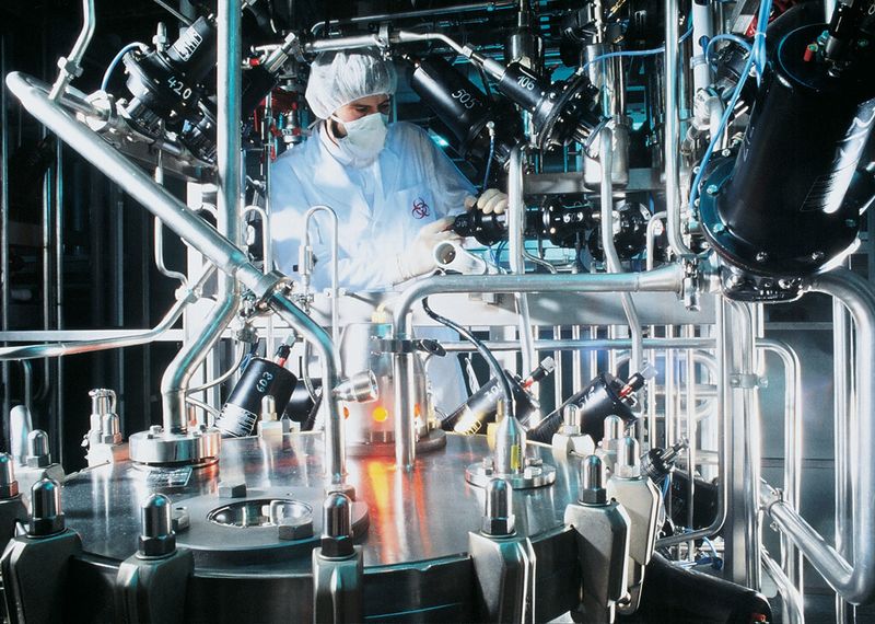 Cell fermentation in biopharmaceutical production at Boehringer Ingelheim. (Picture: Boehringer Ingelheim)