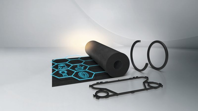 Trelleborg Sealing Solutions bringt zwei neue EPDM-Compounds auf den Markt, die als Formteile einen um bis zu 55 Prozent geringeren CO₂-Fußabdruck (Product Carbon Footprint, PCF) aufweisen.(Bild:  Trelleborg Sealing Solutions)