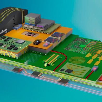 High End Performance Packaging: Auf der Demo Street der FIRST können Besucher Technologien und konkrete Anwendungen aus den Bereichen Power, Advanced Packaging, Radio Frequency, MEMS, Sensorik und Photonics erleben und mit den Experten vor Ort ins Gespräch kommen. (Bild: ©Fraunhofer IZM)