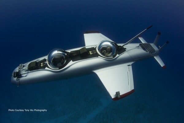 Der Superfalcon: war DeepFlights erstes Unterwasserfahrzeug mit positivem Auftrieb. (Bild: Tony Wu)