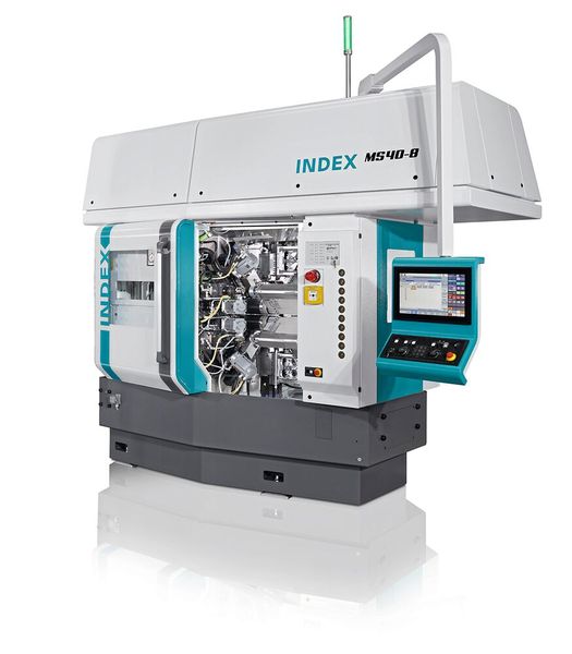 Scrollverdichter sind von wachsender Bedeutung und werden in grossen Stückzahlen benötigt. Daher hat das Mehrspindel-Team von Index einen Prozess auf Basis der Index MS40-8 entwickelt, mit dem sich die beiden spiralförmigen Funktionsbauteile in höchster Präzision und sehr kurzen Stückzeiten herstellen lassen. (Bild: Index-Werke)