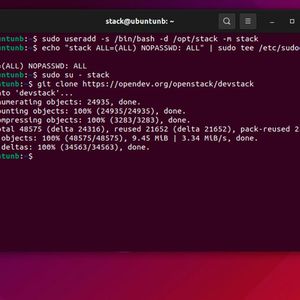 Vorbereiten von Ubuntu für die Installation von OpenStack mit DevStack und Herunterladen von DevStack.(Bild:  Joos)