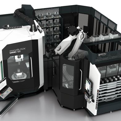 Das Matris WPH ist für das Handling sowohl von Werkstücken als auch von Paletten konzipiert. (Bild: DMG Mori)