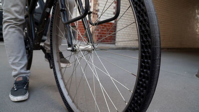 BigRep hat einen airless Fahrradreifen additive gefertigt.  (BigRep)