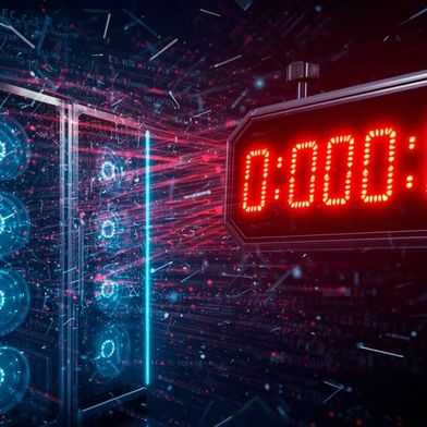 Ein Blick in die Zukunft: Das BSI erklärt in seiner technischen Richtlinie die Verschlüsselungsstandards RSA und ECC ab 2032 für unsicher, da Quantenrechner diese in Sekunden brechen können. (Bild: Canva / KI-generiert)