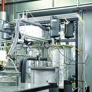 Das Resultat der Eigenentwicklung sind leistungsfähige Brennstoffzellen-Prüfstände.(Bild:  Bürkert Fluid Control Systems)