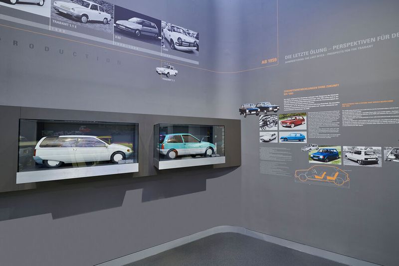 Für den Nachfolger des Trabant existierten bereits einige Prototypen – hier in Modellform. (Stefan Warter/Audi AG)