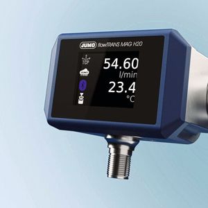 Der Jumo Flowtrans MAG H20 misst hochpräzise leitfähige Medien, auch tröpfchenweise. (Bild:  Jumo)