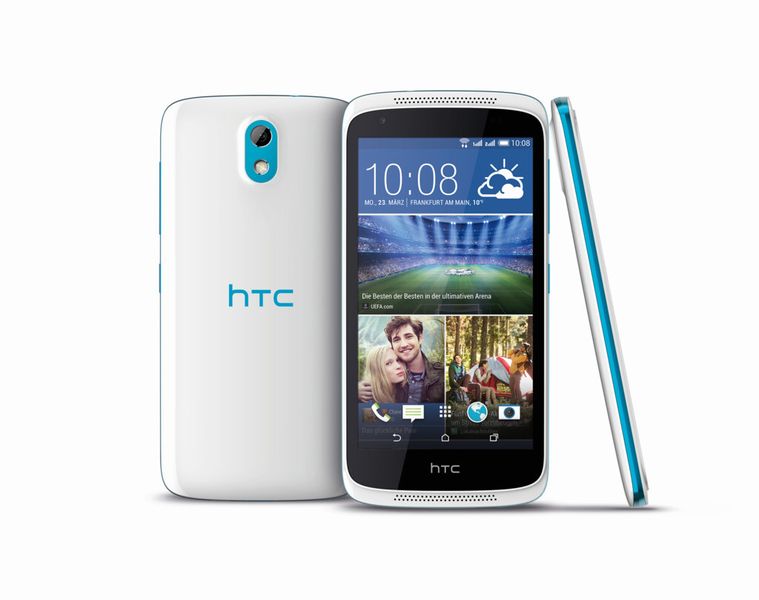 Das HTC Desire 526G Dual SIM in der Farbe Glacier Blue. (Bild: HTC)