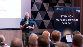Begrüßung der Teilnehmer des Synaxon Managed Services Summits durch Markus Rex, Geschäftsführer Synaxon Services. (Bild: Synaxon)