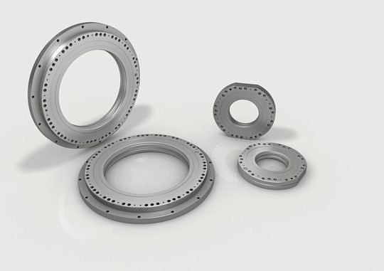 Ein Fokus auf der AMB: Hemas pneumatisches Klemmsystem «RotoClamp» für sicheren Halt in rotatorischen Anwendungen.(Bild:  Hema Maschinen- und Apparateschutz GmbH)