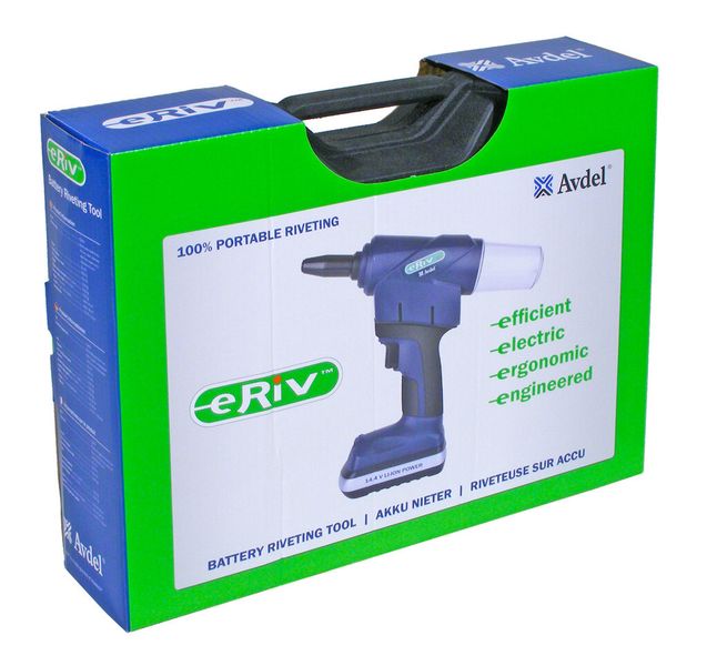 Verpackung des eRiv Komplett-Sets. (Bild: Avdel)